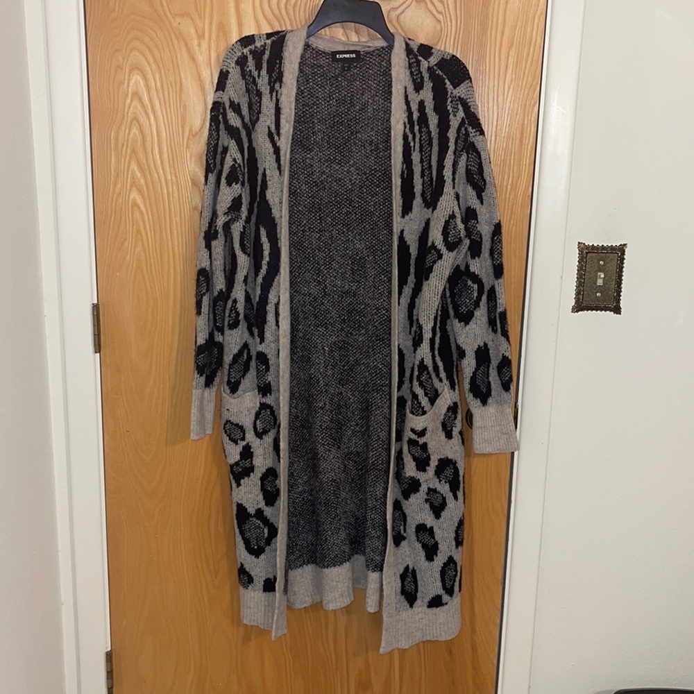 Animal Print Cardigan